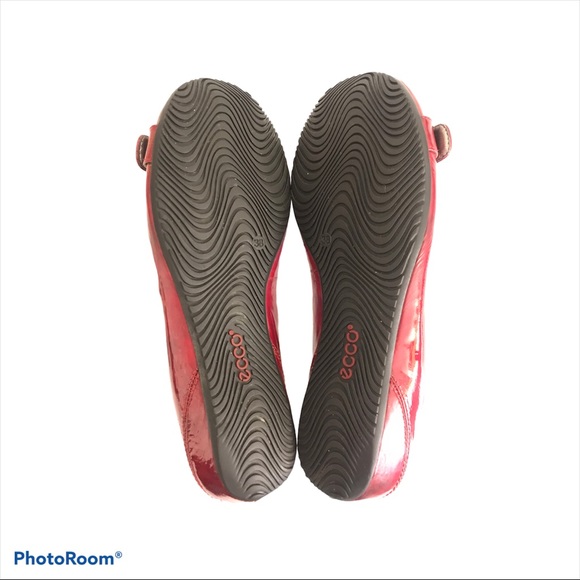 Ecco Red Women’s Slip On Flats Shoe US 7.5 EU 38 - Picture 9 of 9